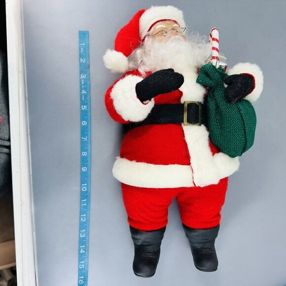 Holiday Creations 16" Stuffed Holiday Figure Santa Claus Posable Arms And Legs - Picture 6 of 14